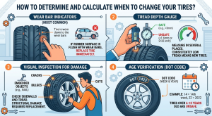 How to Determine and Calculate When to Change Your Tires?