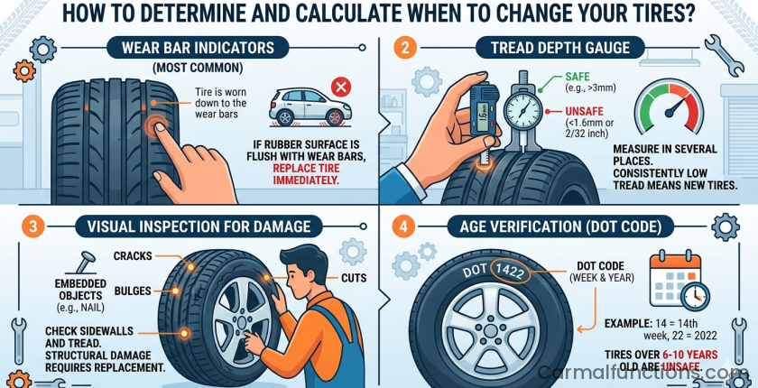 How to Determine and Calculate When to Change Your Tires?