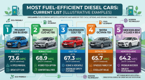 Most Fuel-Efficient Diesel Cars: Current List