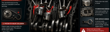 What happens when the timing belt chain breaks?