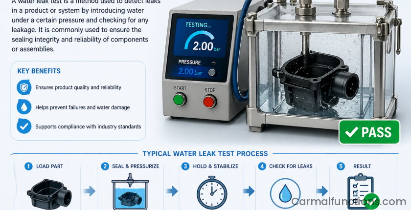 What is a water leak test?