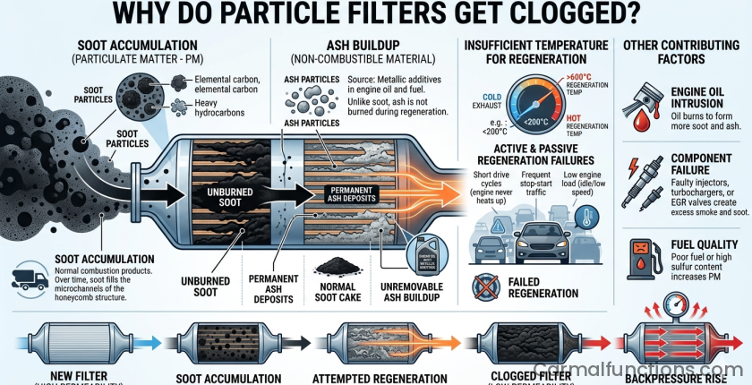 Why do particle filters get clogged?