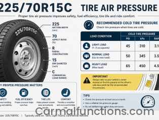225 70R 15C Tire Air Pressure