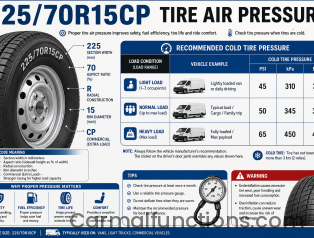 225 70R 15CP Tire Air Pressure