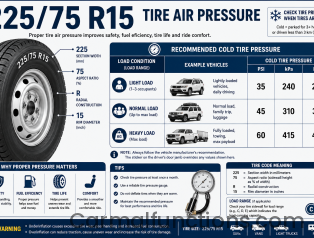 225 75 R15 Tire Air Pressure