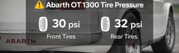 Abarth OT 1300 Tire Pressure