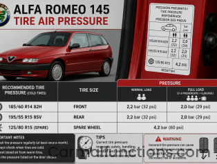 Alfa Romeo 145 Tire Air Pressure