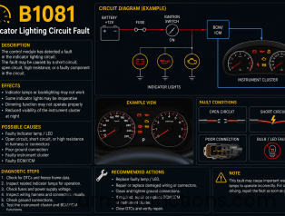 B1081 Indicator Lighting Circuit Fault