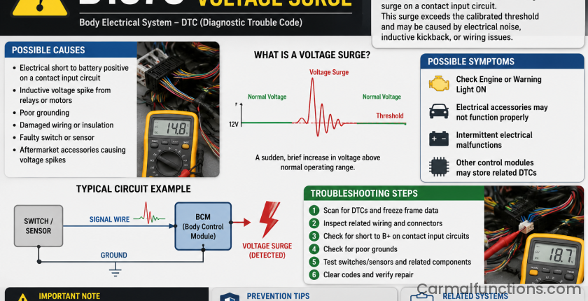 B1378 Contact Voltage Surge