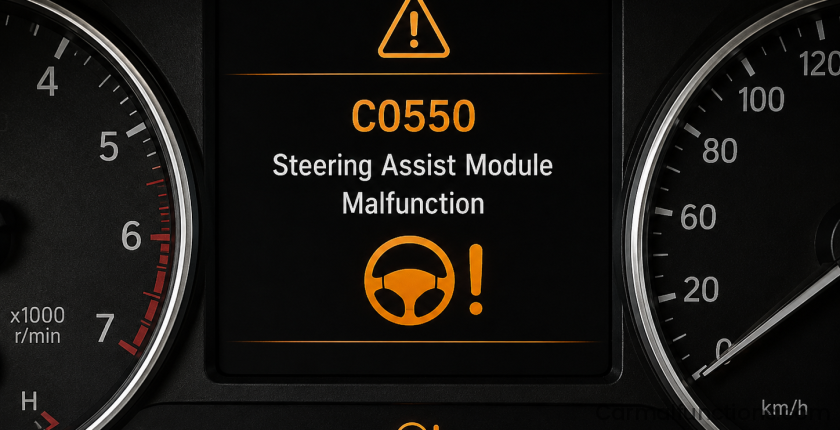 C0550 Steering Assist Module Malfunction