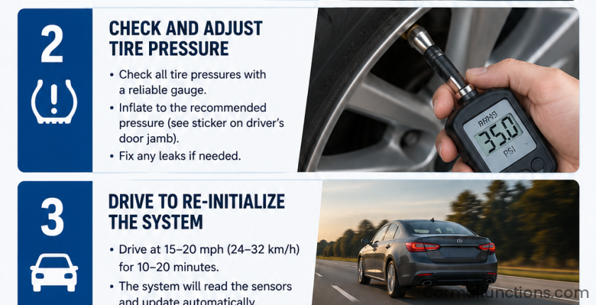 How to Clear Tire Sensor Faults in 4 Steps