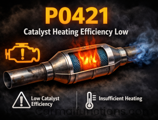 P0421 Catalyst Heating Efficiency Low