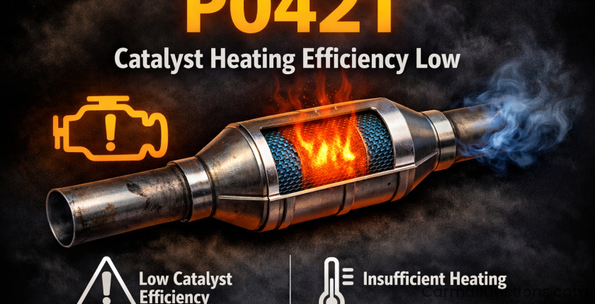 P0421 Catalyst Heating Efficiency Low