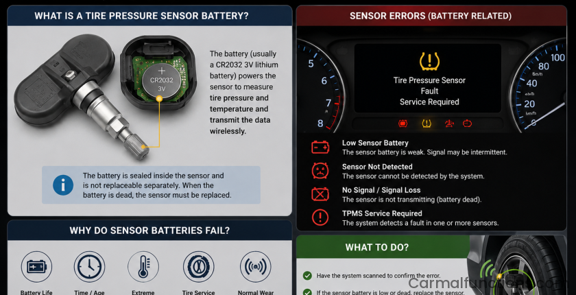 What is a Tire Pressure Sensor Battery? Sensor Errors